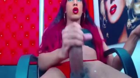 Redhead tranny loves To jerk off