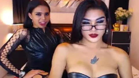 Two tranny babes Mega Show