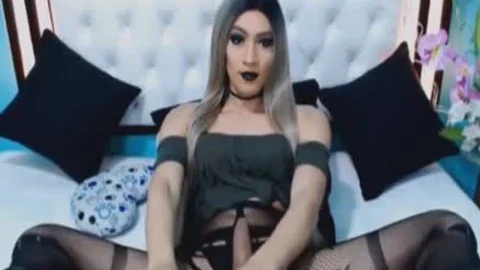 biggest Hard shemale 10-Pounder In Solo Masturbation