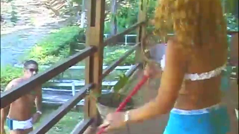man drils busty sheboy Outside