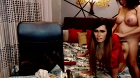 Two wild shemale Playfully nail Each Other