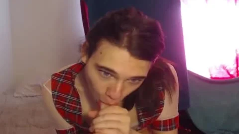 Trap feels in need of real fucking in her lingerie