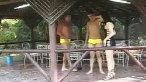brunette ladyboy acquires Shared In Public