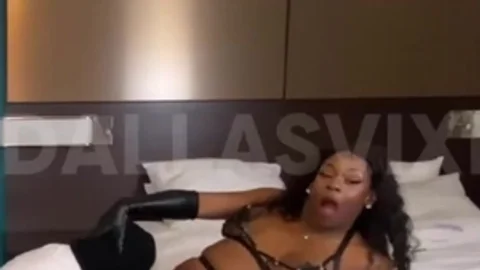 Gag On massive darksome ladyboy knob