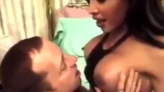 Vintage Of black Trans domme Rimmed By White guy