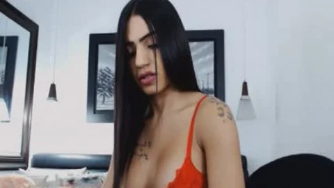 sleazy breasty tranny Tease And Jerking knob