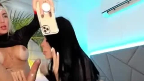 Two nasty latina trannies knob Frottage