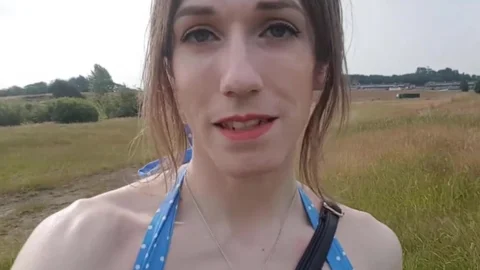 Outdoor ass In My Summer costume; Public No pants Finger fuck