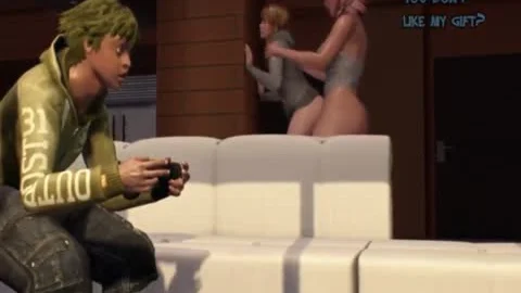 ladyboy mommy bangs lad whilst black Frend Play On PS5 - Futa