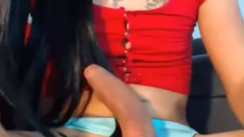 Unreal throbbing lady-man penis