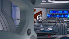 3d Alien Dickgirl bonks A fine ebony In The Space Station