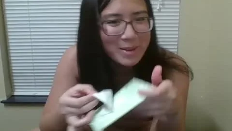 attractive oriental-american TS Cums On web camera