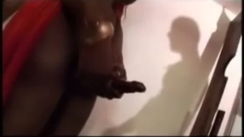 Mega weenie  lady-man With Two servitude strumpets