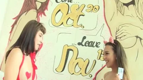 captivating Tbabe Chanel Santini stroking Off After Mutual blowjob