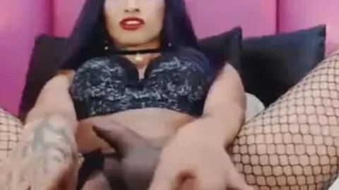gigantic Hard ladyboy penis In Solo Masturbation