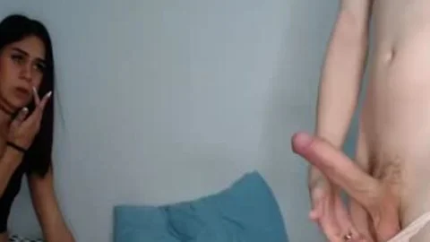 White Femboy Monstercock bonks favourable latin chick TS