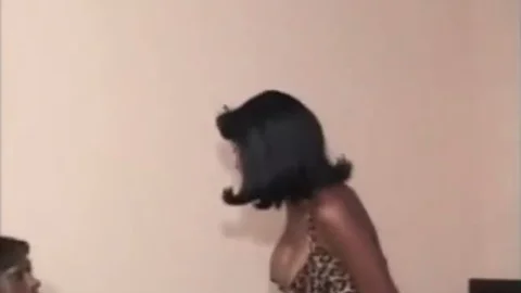 Chocolate t-girl On t-girl action