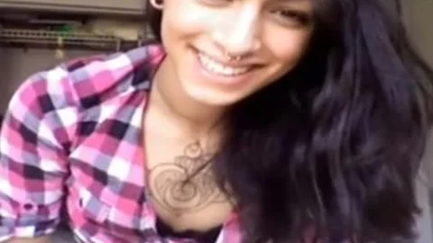 shemale Strokes Herself And Tastes Her semen