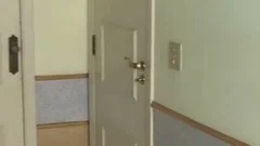 blonde tranny Catching cream After bathroom bang