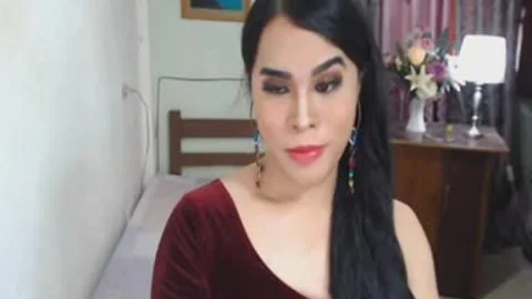 delicious asian Trans dong Live Jerking