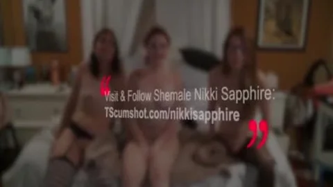 pretty t-girl three-some Sex cam