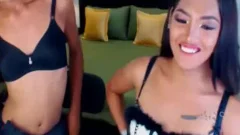 Two ladyboy pounding Hard On web camera
