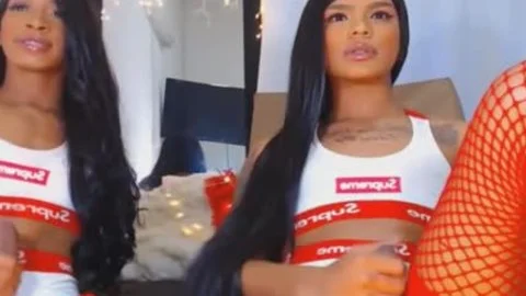 Twin ladyboy Giving Each Other A naughty cook jerking