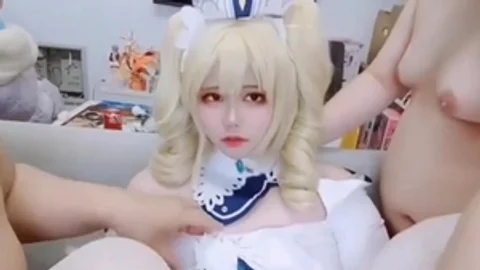 Super lusty sexy costume Asia tranny With Two fat D