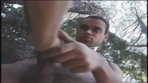 sleazy throbbing ramroded tgirl pokes yummy man With Equally humongous jock outdoors