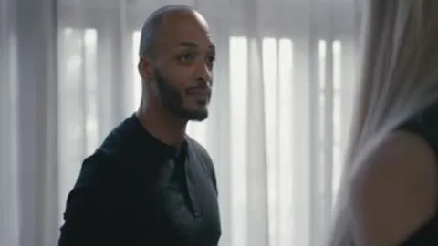 dark dude nails busty Transbabe Aubrey Kates arsehole On The bed