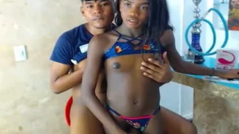ebon ladyboy And Her Boyfriend On webcam