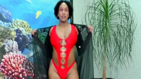 TS Granny Adrieli Pinheiro Self Sucks Her enormous Horse 10-Pounder