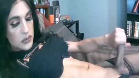 Ebony masturbation on live cam