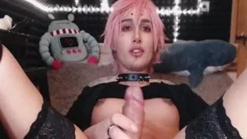 dark stockings Femboy Jerks dong
