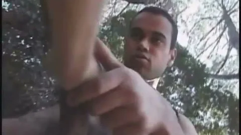 sleazy throbbing ramroded tgirl pokes yummy man With Equally humongous jock outdoors