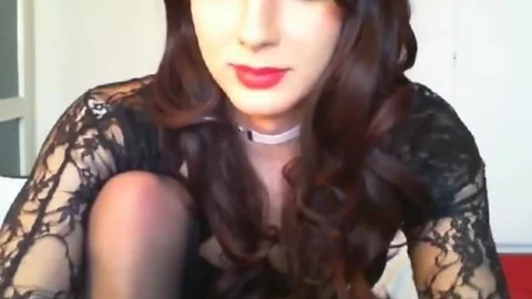 pretty Crossdresser Hannalh Cd In darksome Cums