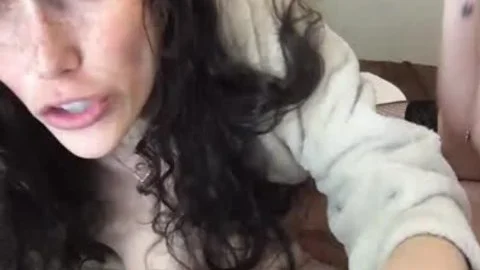 couple Sex lengthy knob lady-man nailing large milk cans beauty On web camera