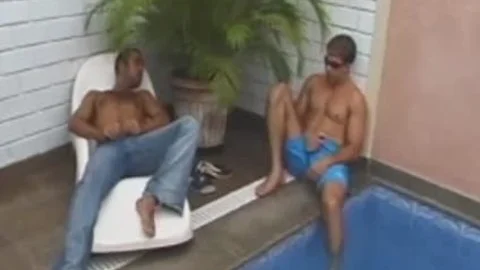We Found A delicious blonde tgirl Napping By The Pool