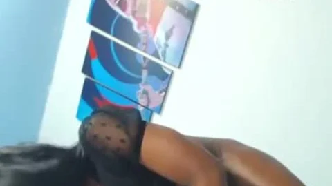 amazing Horse Size dark ramrod lady-man On webcam Part