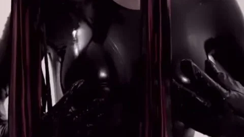 Fetish ladyboy In Latex Suit And Mask bonks