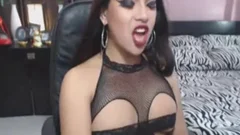 ladyboy Strokes cock whilst Stimulating Ni