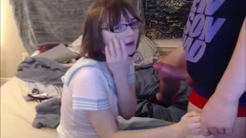 tranny sucking Her Partner's pecker And he Cums On Her Face