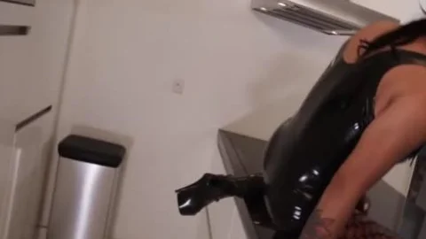 tranny In Fishnets nails