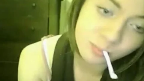 non-professional legal age teenager shemale Sucks A dong On cam