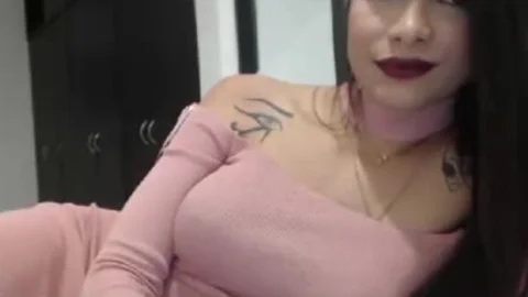 juicy big scones Ladyboy Teasing On cam