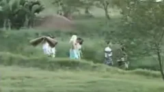 brunette ladyboy In Outdoor poke