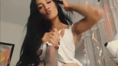 humongous dick latin chick ladyboy Teasing And Jerking