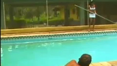 lalin girl tranny hammer By Pool