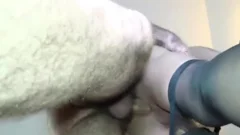 non-professional asian TS team-banged doggy style