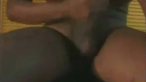 ebony sheboy wanking With goo flow